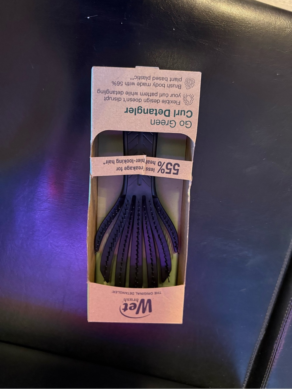 WetBrush Go Green Curl Detangler Brush - Black